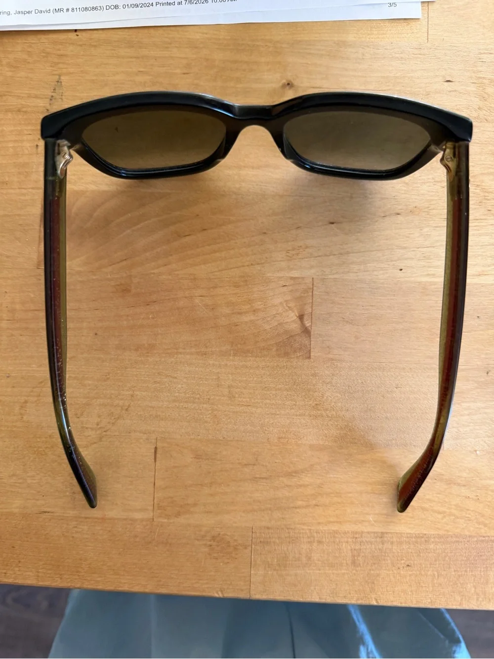 Gucci GG0034S Black Square Sunglasses with Green and Red Stripe Temples